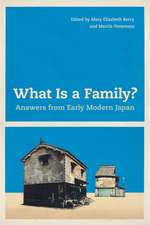 What Is a Family? – Answers from Early Modern Japan