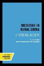 Medicine in Rural China – A Personal Account