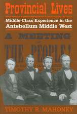 Provincial Lives: Middle-Class Experience in the Antebellum Middle West