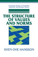 The Structure of Values and Norms