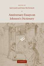 Anniversary Essays on Johnson's Dictionary