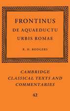 Frontinus: De Aquaeductu Urbis Romae