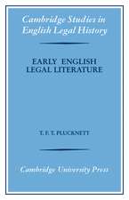 Early English Legal Literature