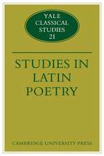 Studies in Latin Poetry