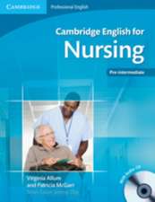 Cambridge English for Nursing Pre-intermediate Student's Book with Audio CD