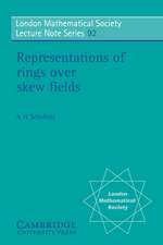 Representations of Rings over Skew Fields