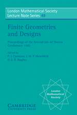 Finite Geometries and Designs: Proceedings of the Second Isle of Thorns Conference 1980