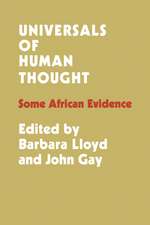 Universals of Human Thought: Some African Evidence