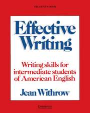 Effective Writing Student's book: Writing Skills for Intermediate Students of American English