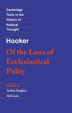 Hooker: Of the Laws of Ecclesiastical Polity