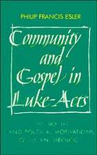 Community and Gospel in Luke-Acts: The Social and Political Motivations of Lucan Theology