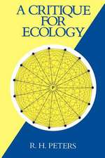 A Critique for Ecology