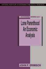 Lone Parenthood: An Economic Analysis