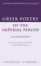 Greek Poetry of the Imperial Period: An Anthology