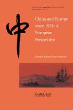 China and Europe since 1978: A European Perspective