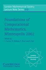 Foundations of Computational Mathematics, Minneapolis 2002