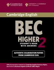 Cambridge BEC 2 Higher Student's Book with Answers