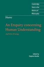 Hume: An Enquiry Concerning Human Understanding: And Other Writings