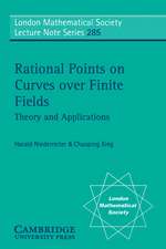 Rational Points on Curves over Finite Fields: Theory and Applications