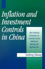 Inflation and Investment Controls in China