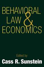 Behavioral Law and Economics