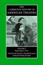 The Cambridge History of American Theatre