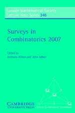 Surveys in Combinatorics 2007