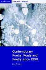 Contemporary Poetry: Poets and Poetry since 1990