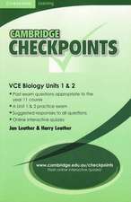 Cambridge Checkpoints VCE Biology Units 1and 2