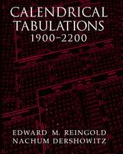 Calendrical Tabulations, 1900–2200