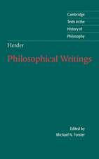 Herder: Philosophical Writings