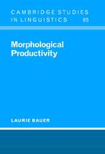 Morphological Productivity
