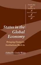 States in the Global Economy: Bringing Domestic Institutions Back In