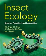 Insect Ecology: Behavior, Populations and Communities