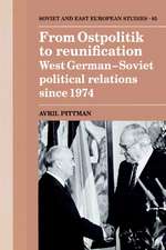 From Ostpolitik to Reunification: West German-Soviet Political Relations since 1974