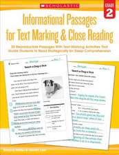 Informational Passages for Text Marking & Close Reading: 20 Reproducible Passages with Text-Marking Activities That Guide Students to Read St