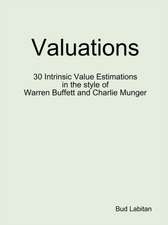 Valuations - 30 Intrinsic Value Estimations in the Style of Warren Buffett and Charlie Munger