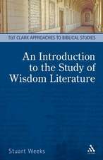 An Introduction to the Study of Wisdom Literature