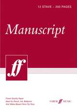 200-page A4 Manuscript Pad, 12-stave