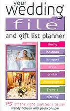 Your Wedding File and Gift List