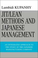 Jit/Lean Methods and Japanese Management