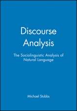 Stubbs, M: Discourse Analysis