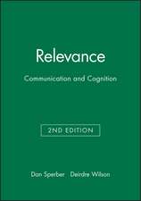 Sperber: Relevance 2e