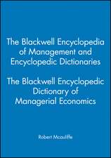 The Blackwell Encyclopedic Dictionary of Managerial Economics