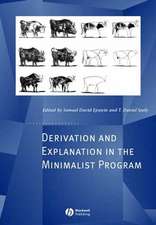 Derivation and Explanation in the Minimalist Progr am