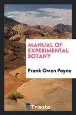 Manual of Experimental Botany