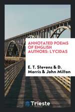 Annotated Poems of English Authors: Lycidas