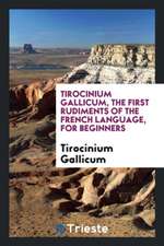 Tirocinium Gallicum, the First Rudiments of the French Language, for Beginners