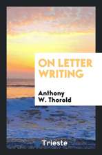 On Letter Writing