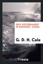 Self-Government in Industry